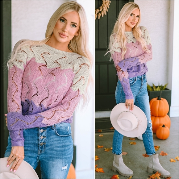 Blush Boundaries Sweater - Picture 2 of 16
